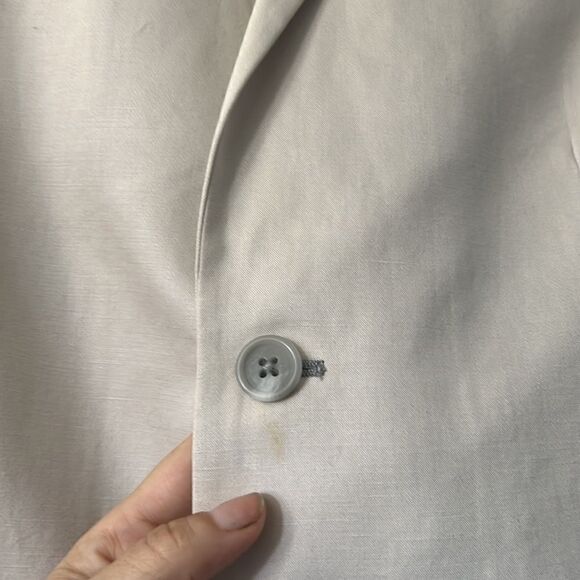 Calvin Klein cream/light beige blazer Jacket Mens - Picture 3 of 11